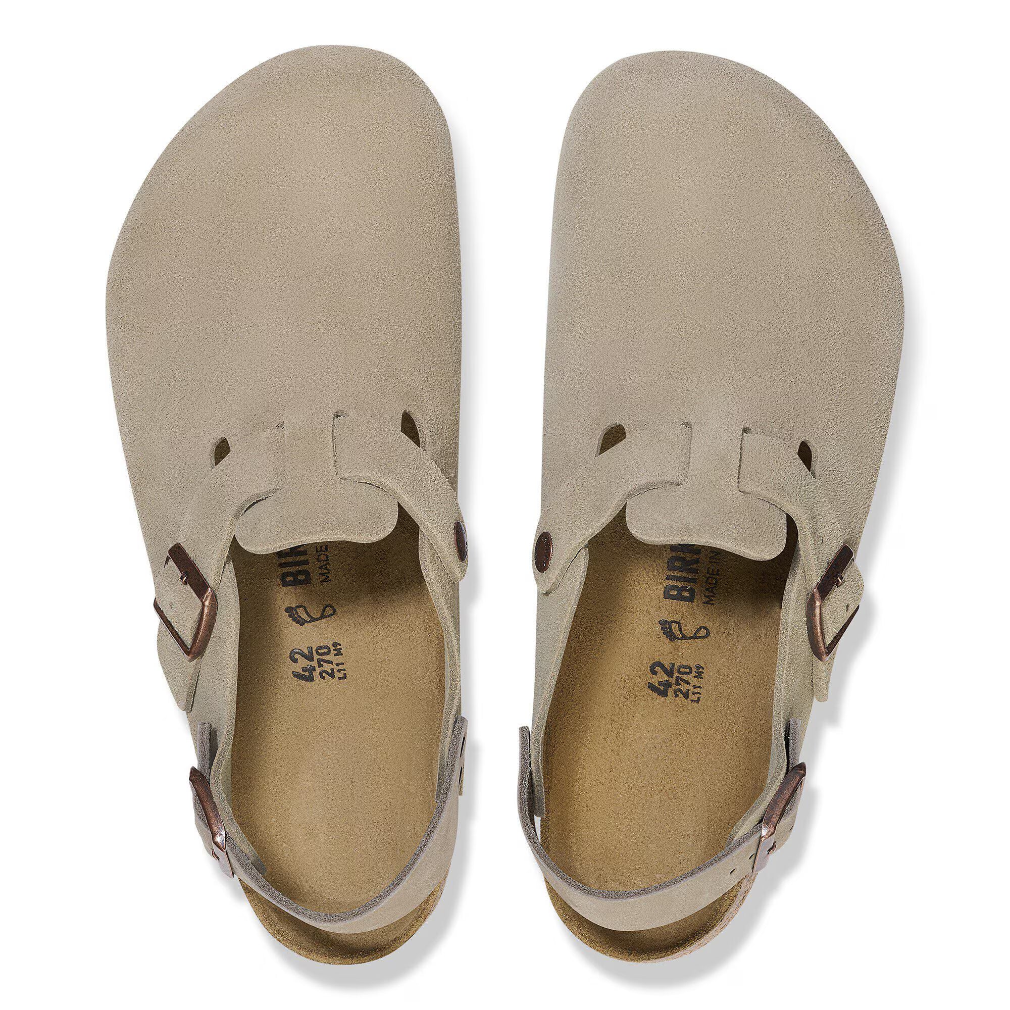 Tokio Taupe Suede Leather