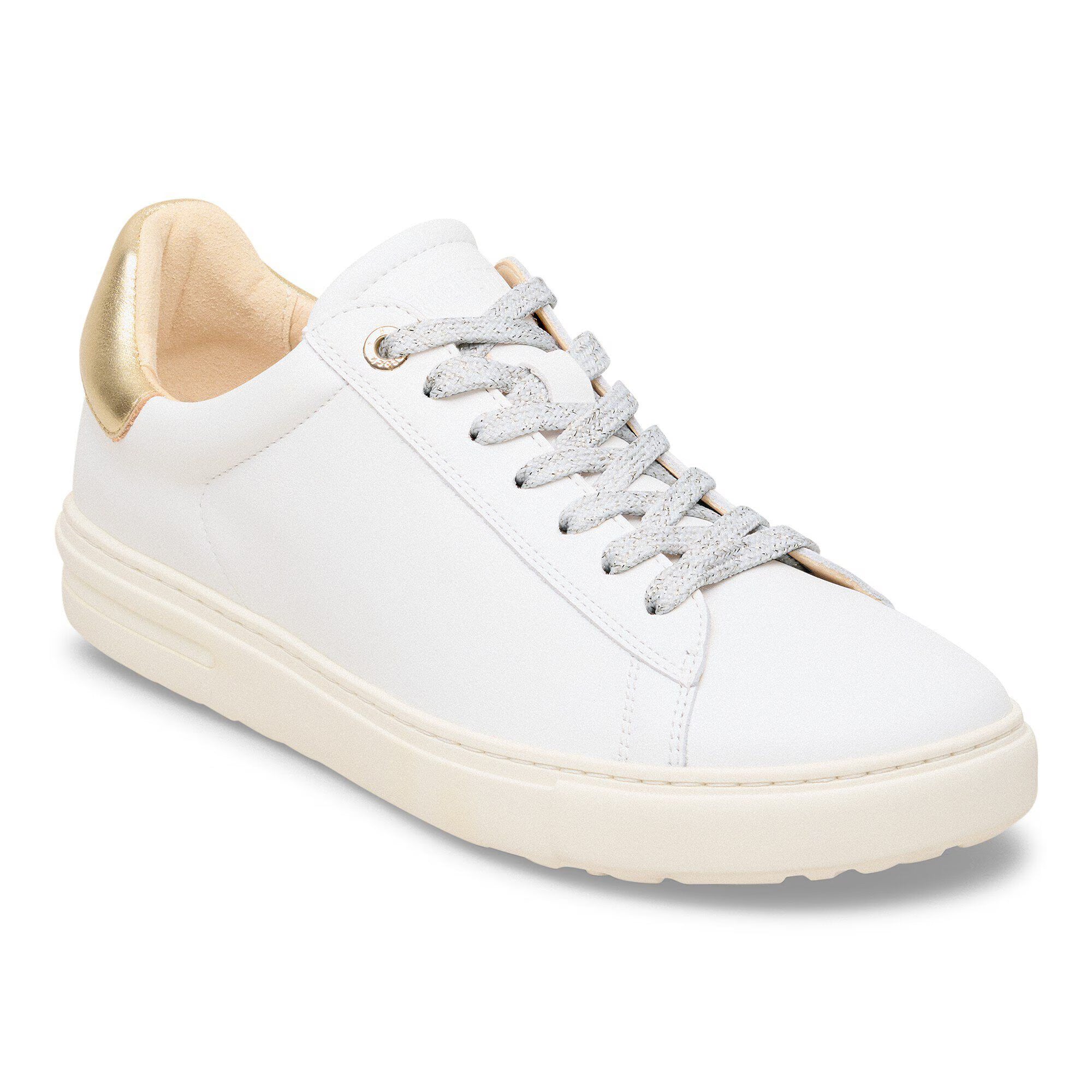 Bend Low White/Metallic Gold Smooth Leather