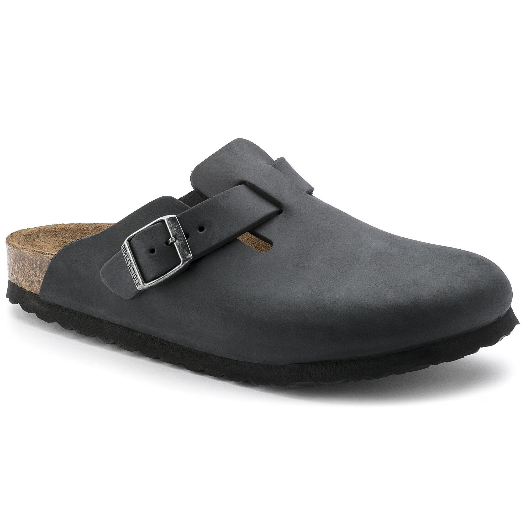 Boston Black Oiled Leather