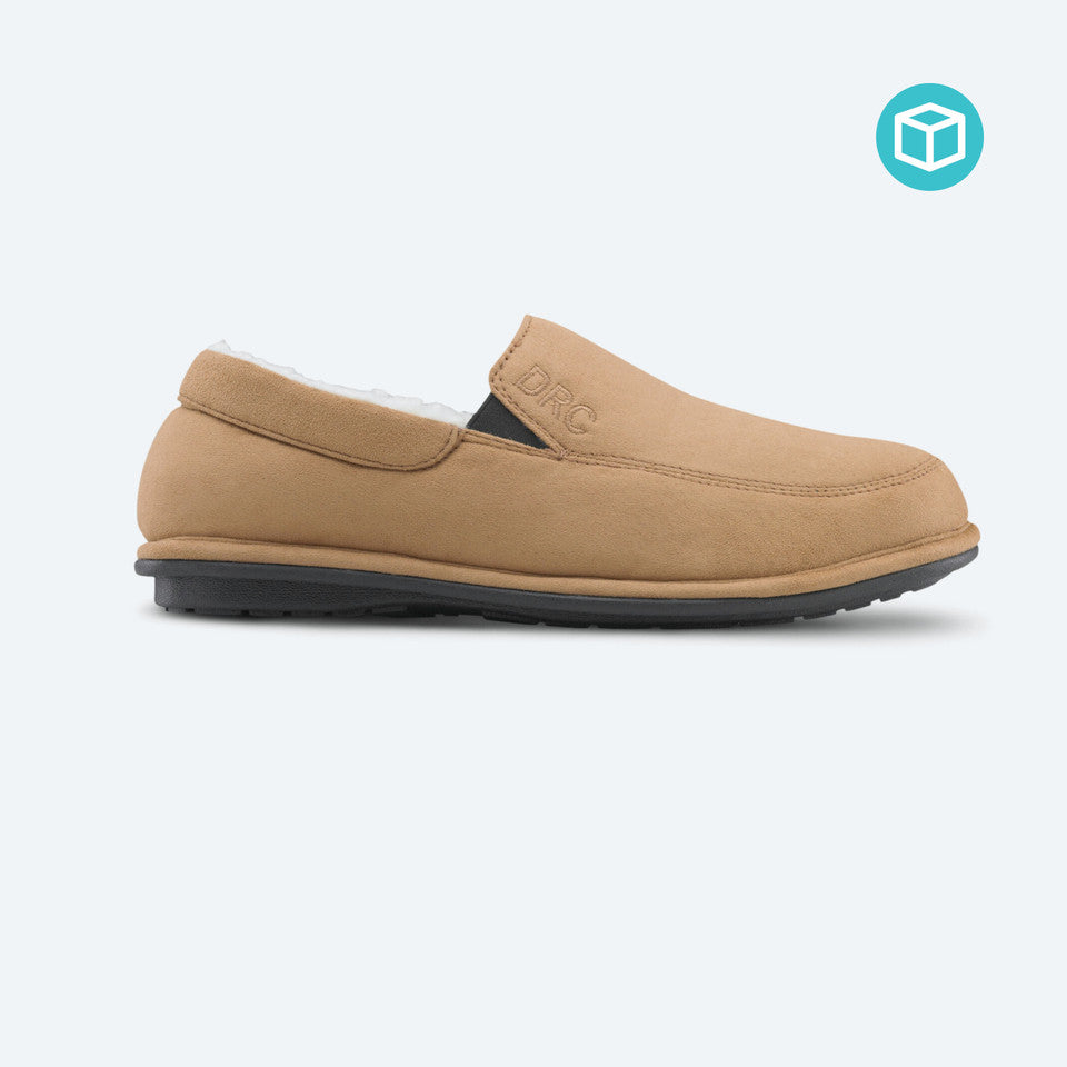 Dr Comfort Men's Relax Camel Slipper