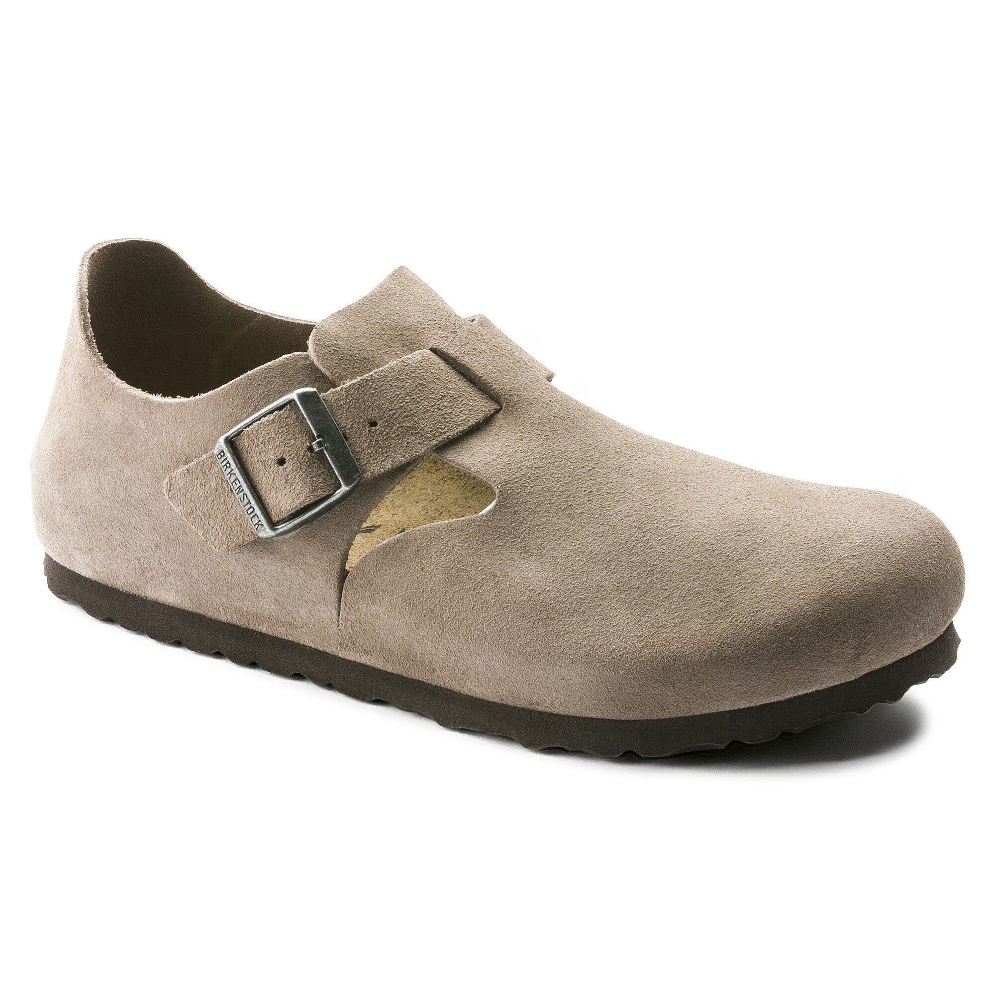 London Taupe Suede Leather