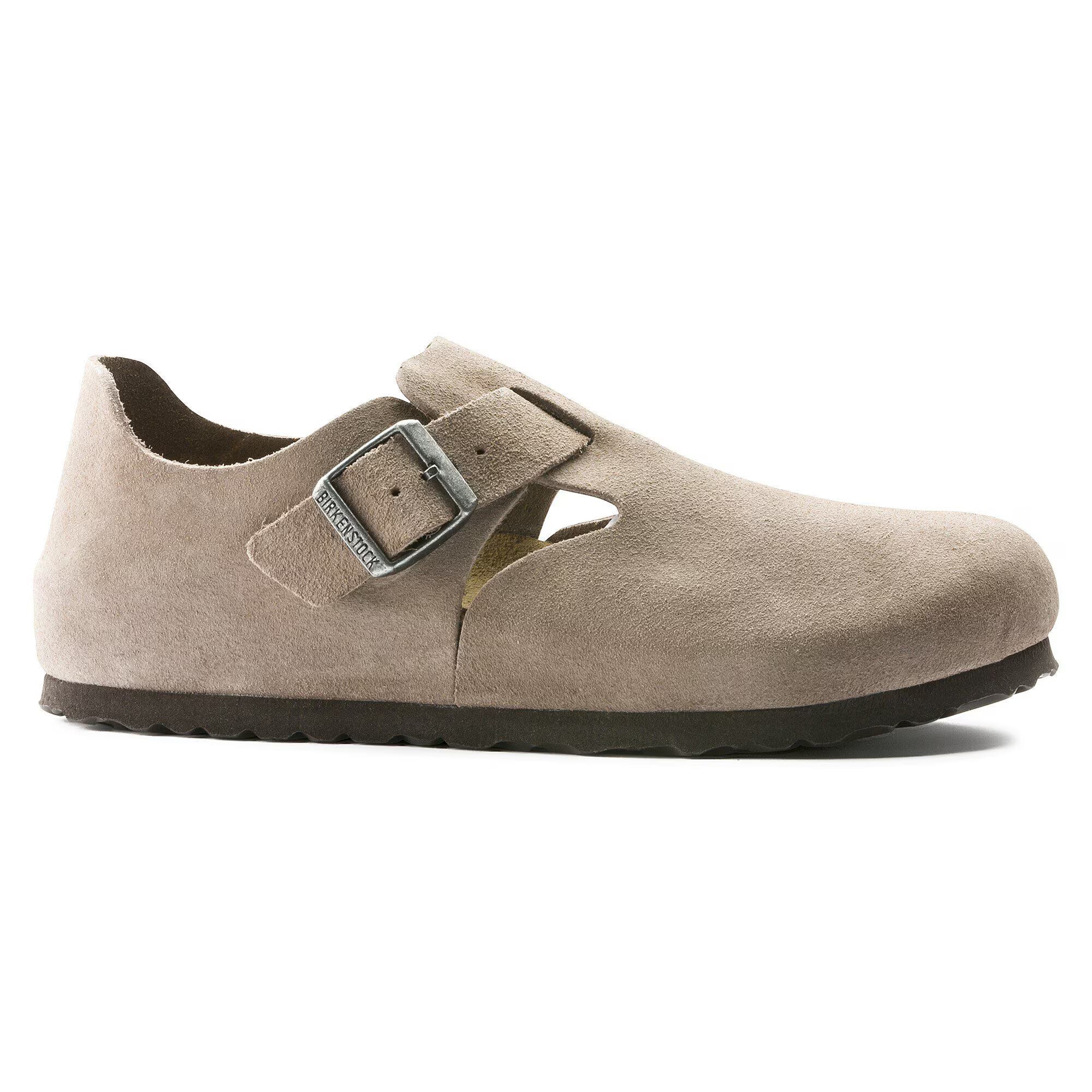 London Taupe Suede Leather