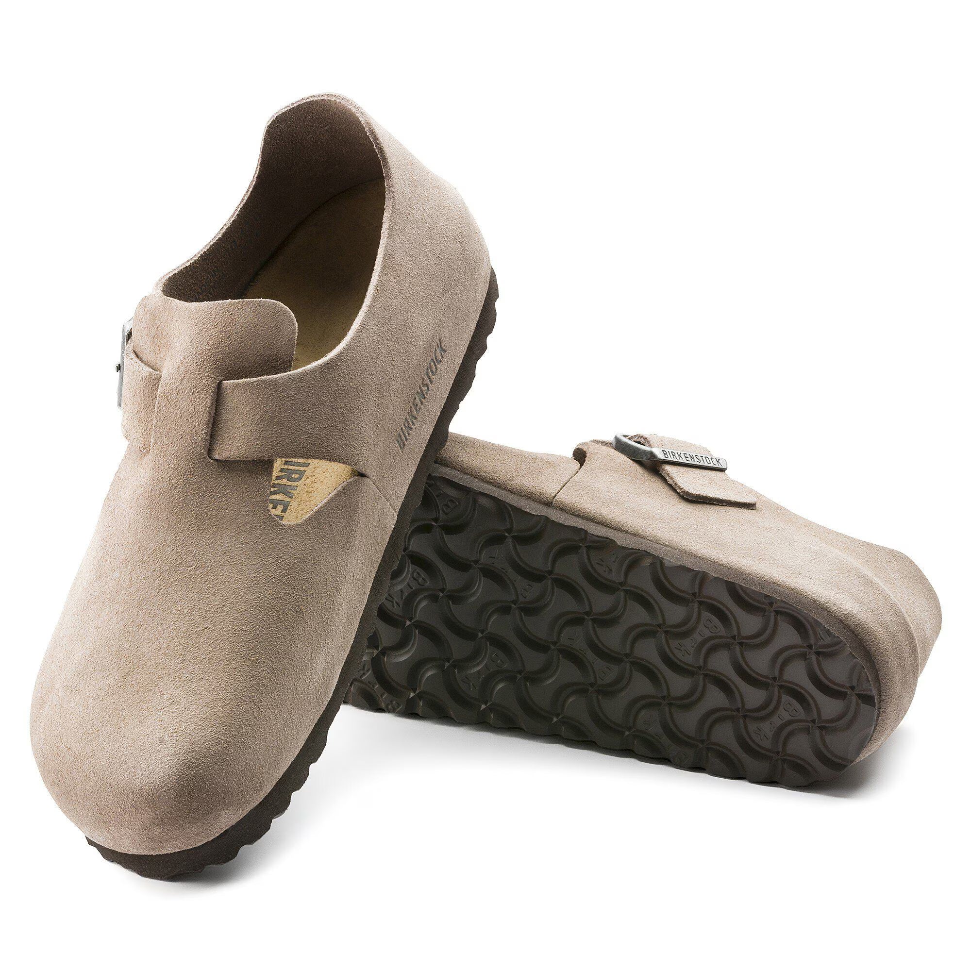 London Taupe Suede Leather