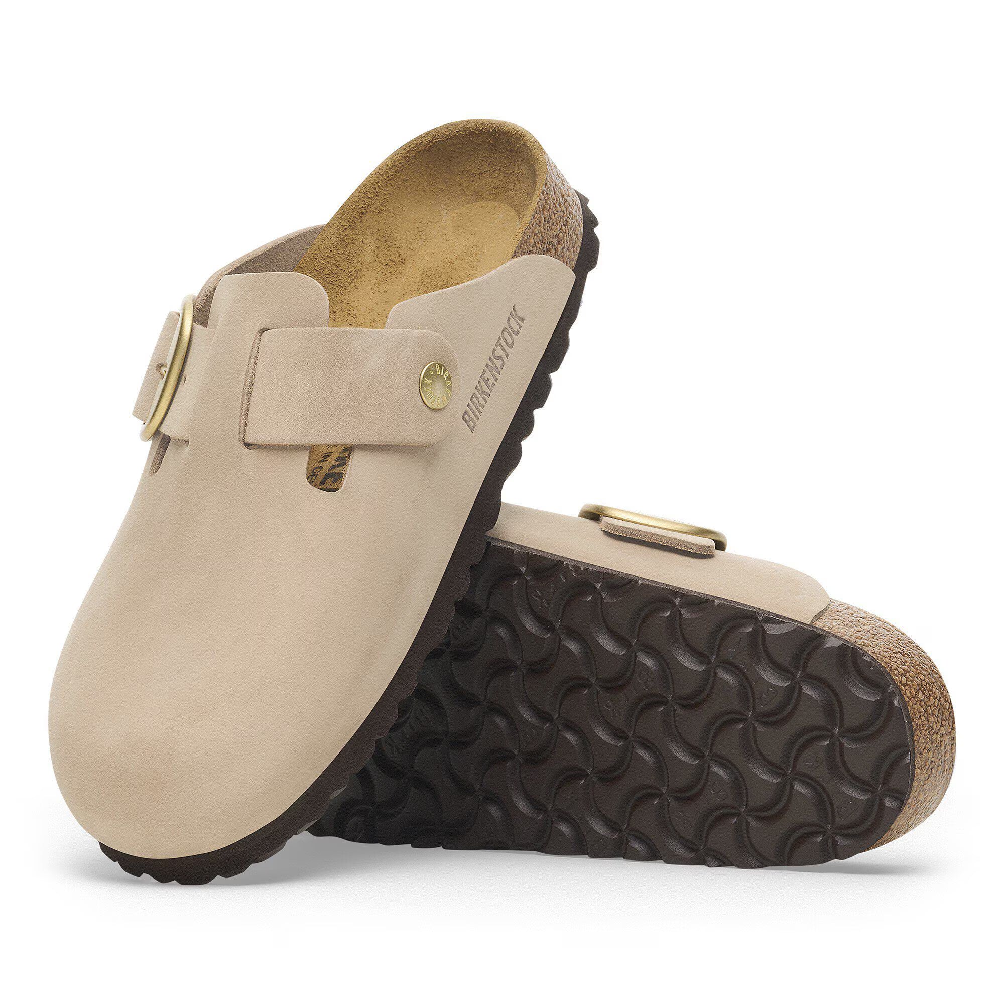 Boston Big Buckle Sandcastle Nubuck Leather