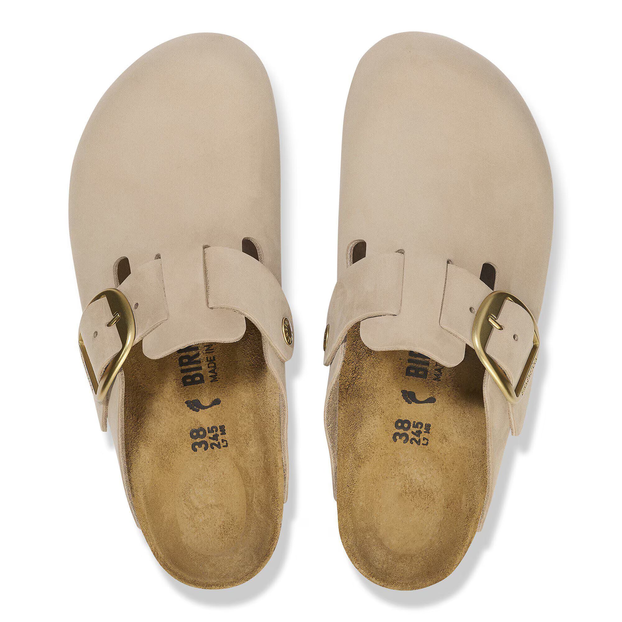 Boston Big Buckle Sandcastle Nubuck Leather