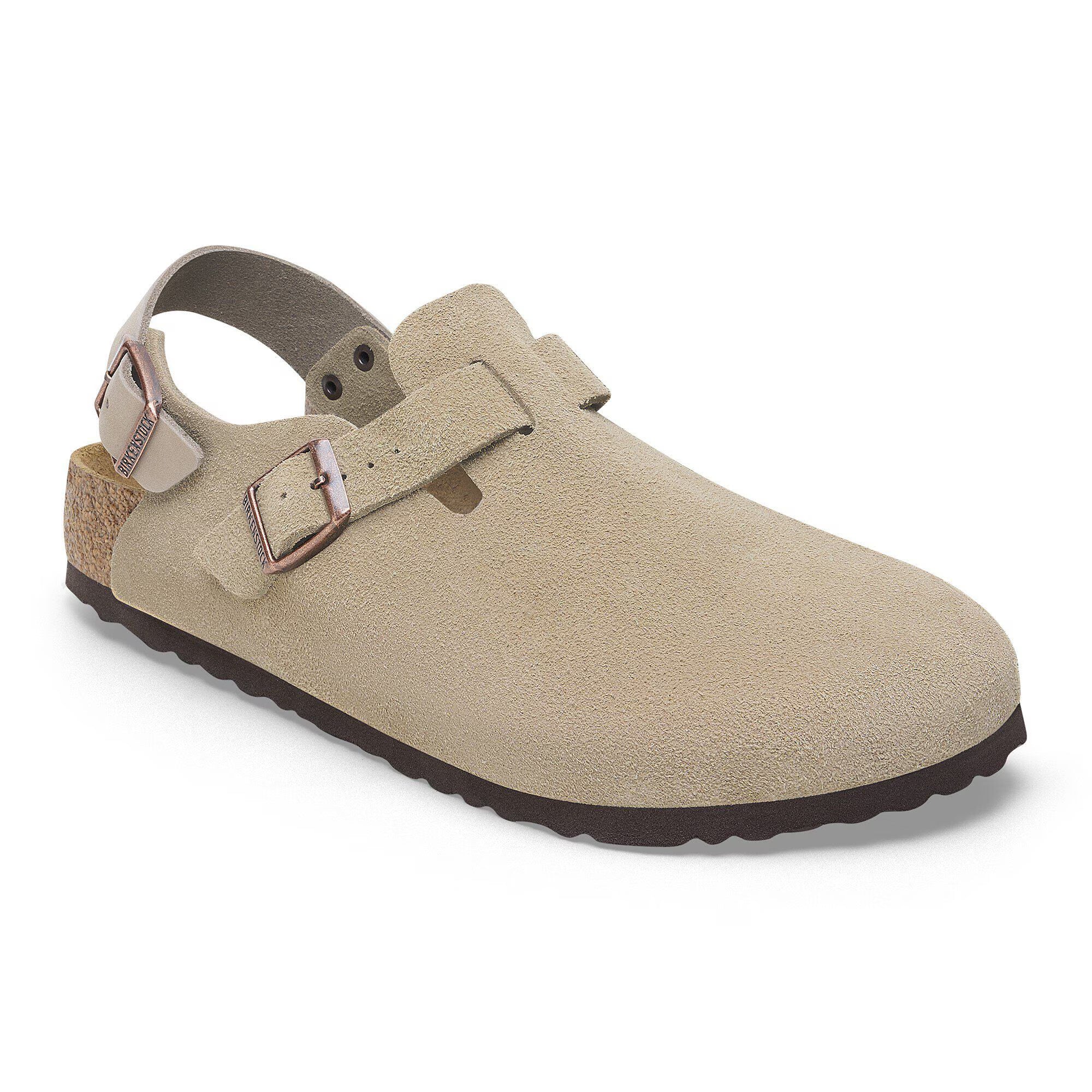 Tokio Taupe Suede Leather