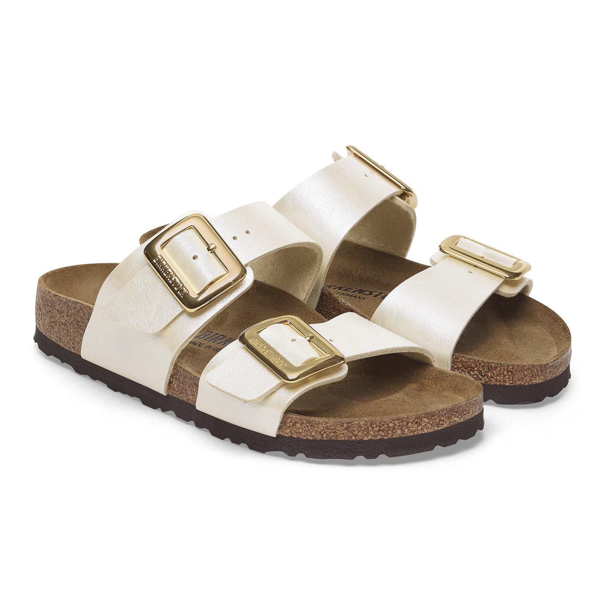 Sydney Cushion Buckle Graceful Pearl White Birko-Flor