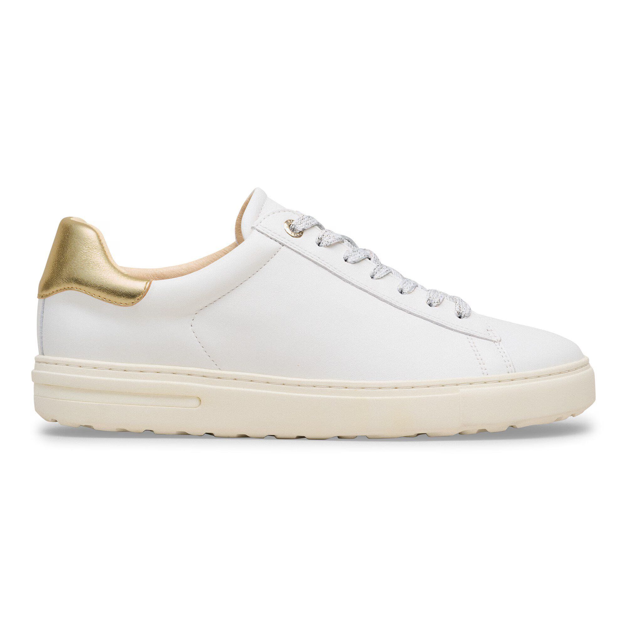 Bend Low White/Metallic Gold Smooth Leather