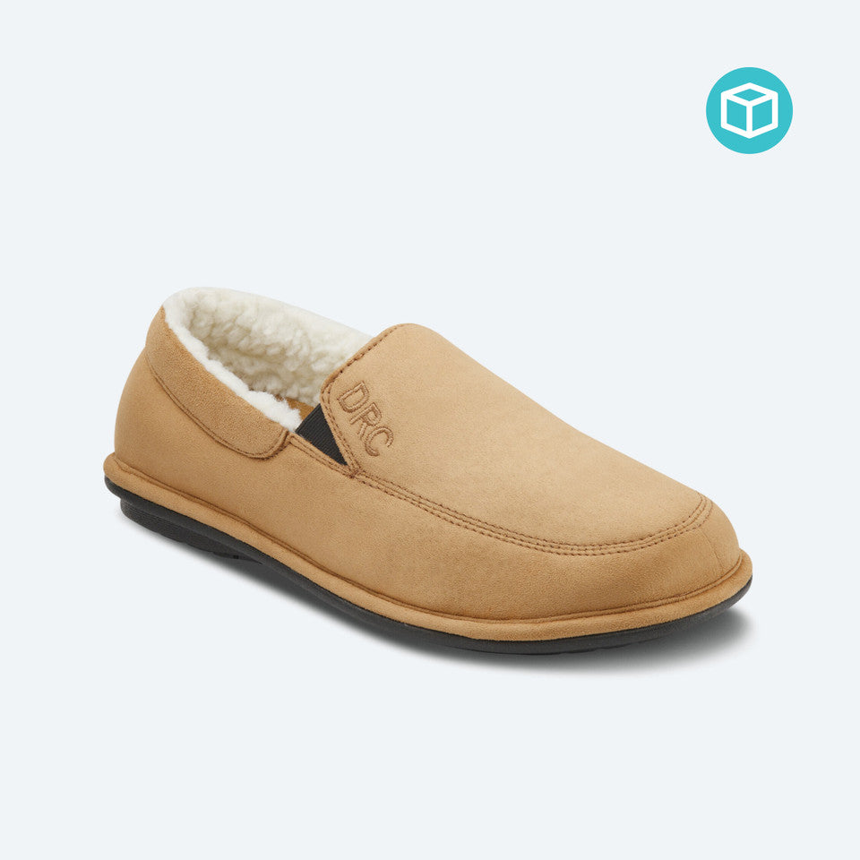 Dr Comfort Men's Relax Camel Slipper